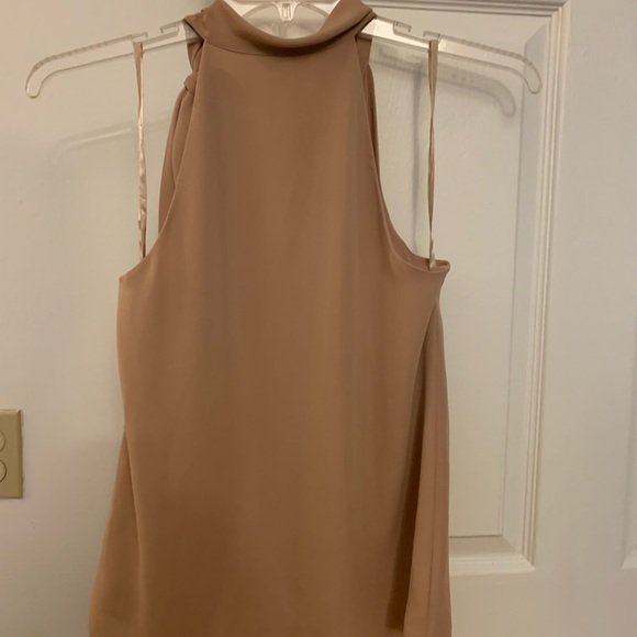 Tan Halter Top Sleeveless Blouse (NWT!!) NEVER BEEN WORN!! - Picture 3 of 4